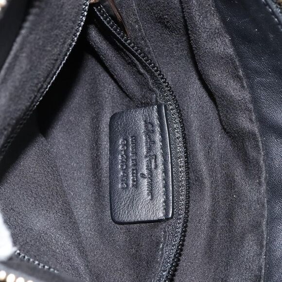 Salvatore Ferragamo Vala Handbag Suede Black Suede Handbag (Pre-Owned) - Picture 7 of 16